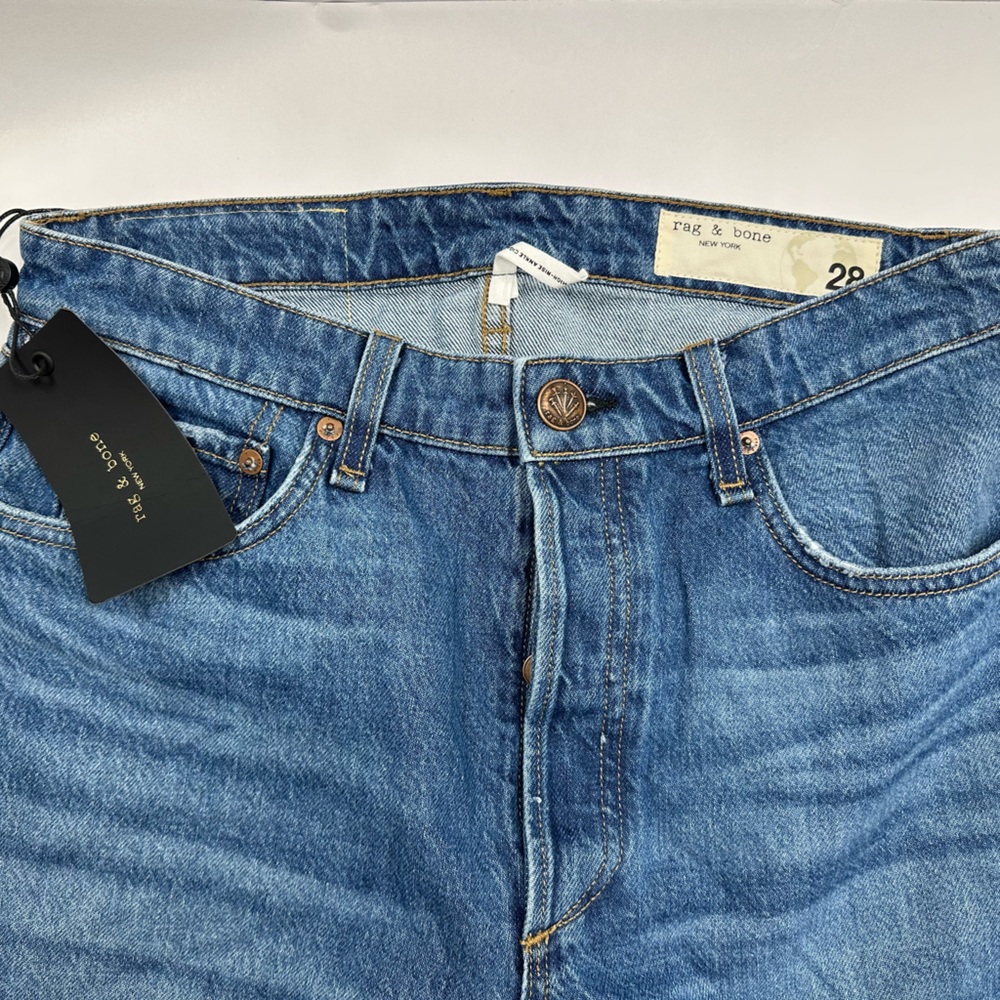 Rag & Bone Jeans NWT $225 Nina High-Rise Straight Leg  Cigarette Ankle - Picture 3 of 9